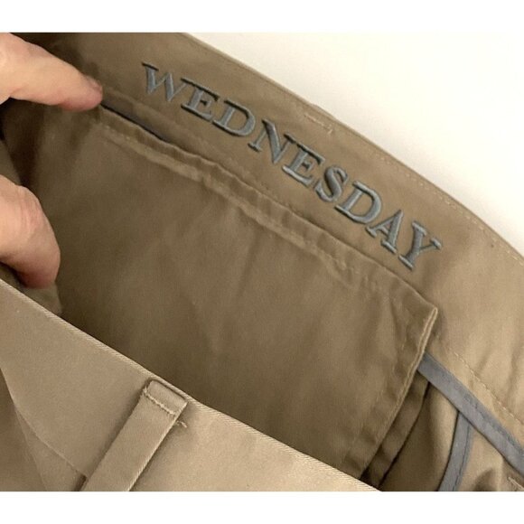 Bonobos Pants Mens Beige Slim Fit Wednesday Flat Front Straight Chino 38x32 - Picture 3 of 11